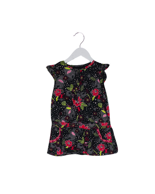 A Black Short Sleeve Dresses from La Compagnie des Petits in size 2T for girl. (Front View)