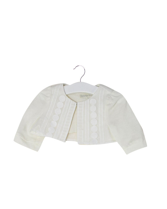 A White Cardigans from Nicholas & Bears in size 3-6M for girl. (Front View)