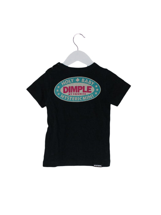 A Black Short Sleeve T Shirts from Hysteric Mini in size 18-24M for girl. (Back View)