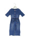 A Blue Jumpsuits from Seed in size 4T for girl. (Front View)