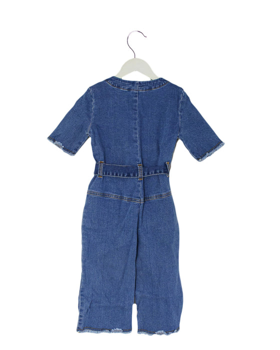 A Blue Jumpsuits from Seed in size 4T for girl. (Back View)
