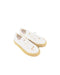 A White Sneakers from Seed in size 6T for girl. (Front View)