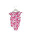 A Pink Bodysuits from and the little dog laughed in size 12-18M for girl. (Back View)