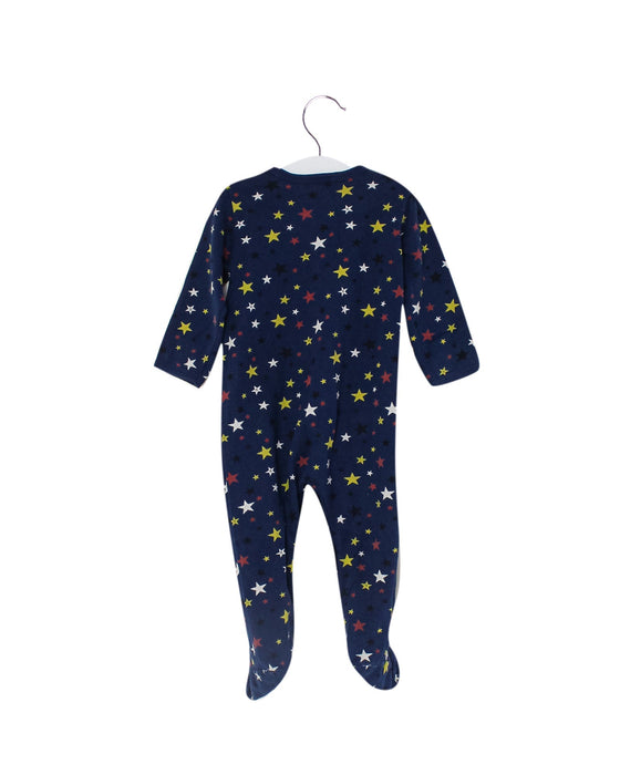 A Navy Jumpsuits from Petit Bateau in size 12-18M for boy. (Back View)