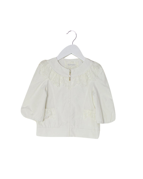 A Ivory Lightweight Jackets from Nicholas & Bears in size 4T for girl. (Front View)