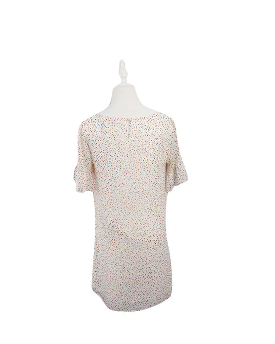 A White Short Sleeve Dresses from Mayarya in size XS for maternity. (Back View)