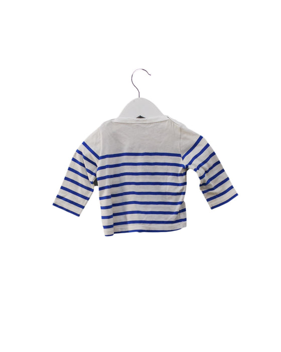 A White Long Sleeve Tops from Petit Bateau in size 3-6M for girl. (Back View)