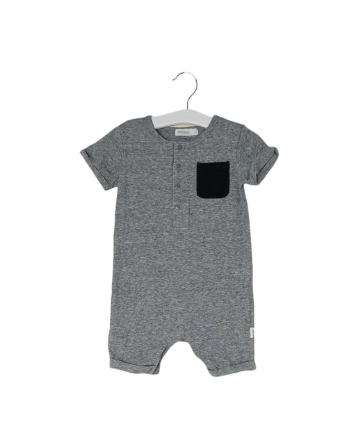 A Grey Rompers from miles baby in size 12-18M for boy. (Front View)