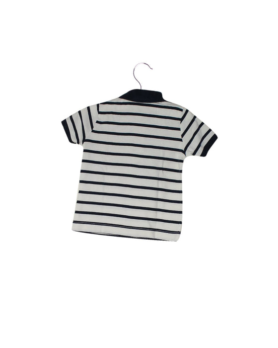 A Navy Short Sleeve Polos from Petit Bateau in size 12-18M for boy. (Back View)