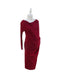 A Burgundy Long Sleeve Dresses from Mayarya in size S for maternity. (Front View)