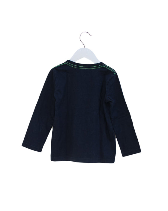 A Navy Long Sleeve Tops from Boden in size 3T for boy. (Back View)