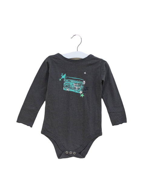 A Grey Bodysuits from Mini Mioche in size 18-24M for boy. (Front View)