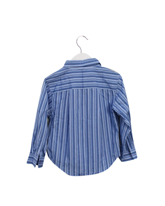 A Blue Shirts from Chickeeduck in size 4T for boy. (Back View)