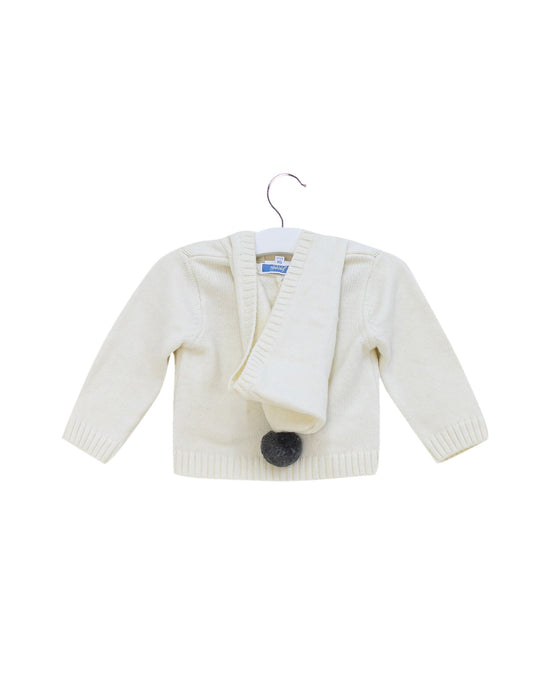 A Ivory Knit Sweaters from Jacadi in size 3-6M for neutral. (Back View)