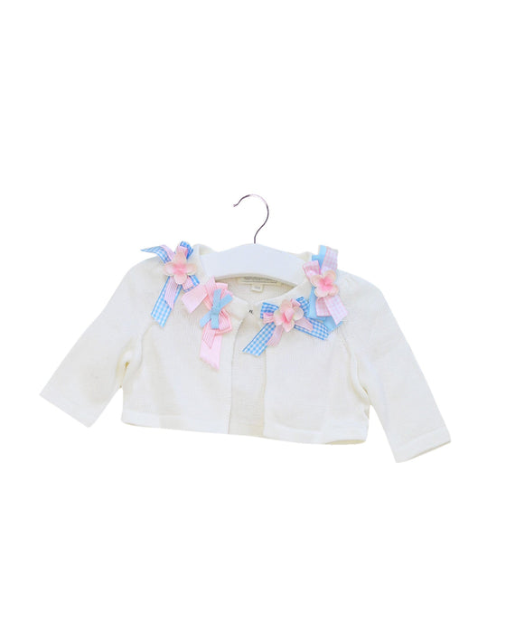 A Ivory Cardigans from Nicholas & Bears in size 3-6M for girl. (Front View)
