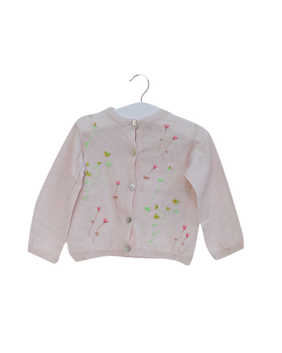 A Pink Cardigans from Bonpoint in size 12-18M for girl. (Front View)