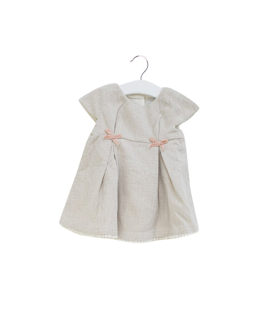 A Ivory Short Sleeve Dresses from Tahari in size 18-24M for girl. (Front View)
