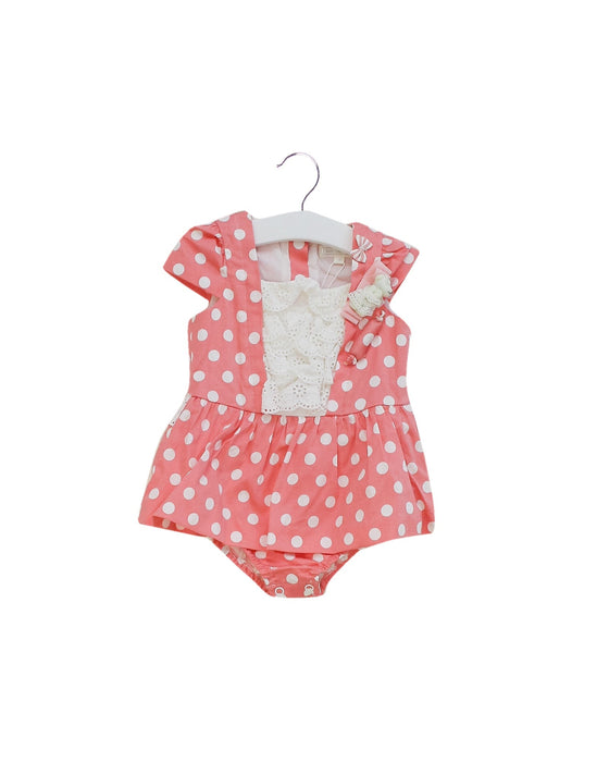 A Pink Bodysuits from Nicholas & Bears in size 6-12M for girl. (Front View)
