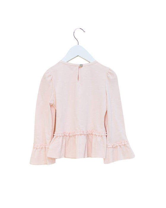 A Pink Long Sleeve Tops from Nicholas & Bears in size 4T for girl. (Back View)