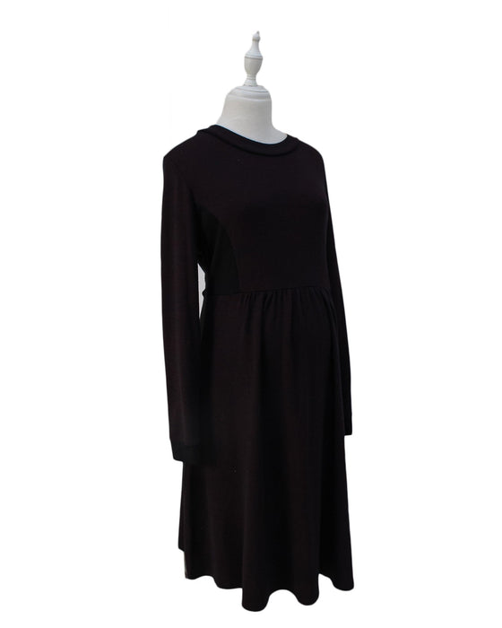 A Navy Sweater Dresses from Seraphine in size M for maternity. (Front View)