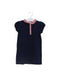 A Navy Short Sleeve Dresses from Jacadi in size 3T for girl. (Front View)