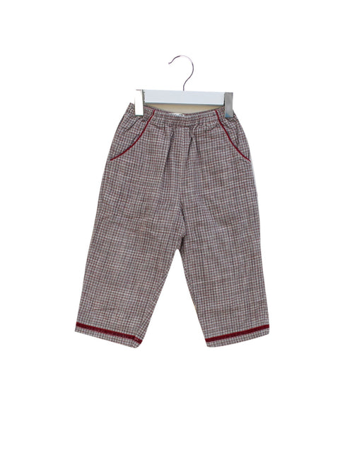 A Red Casual Pants from Kingkow in size 18-24M for boy. (Front View)