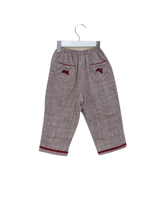 A Red Casual Pants from Kingkow in size 18-24M for boy. (Back View)