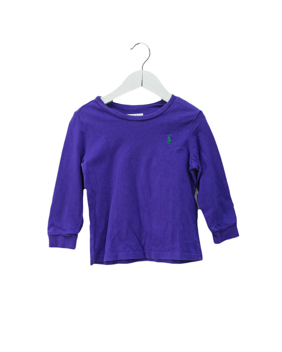 A Purple Long Sleeve Tops from Ralph Lauren in size 18-24M for girl. (Front View)