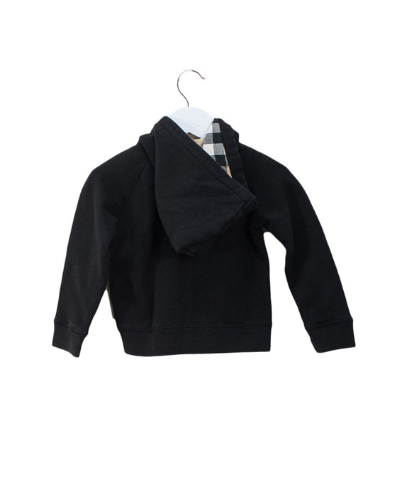 A Black Zippered Sweatshirts from Burberry in size 2T for boy. (Back View)