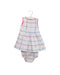 A Blue Sleeveless Dresses from Jacadi in size 6-12M for girl. (Front View)