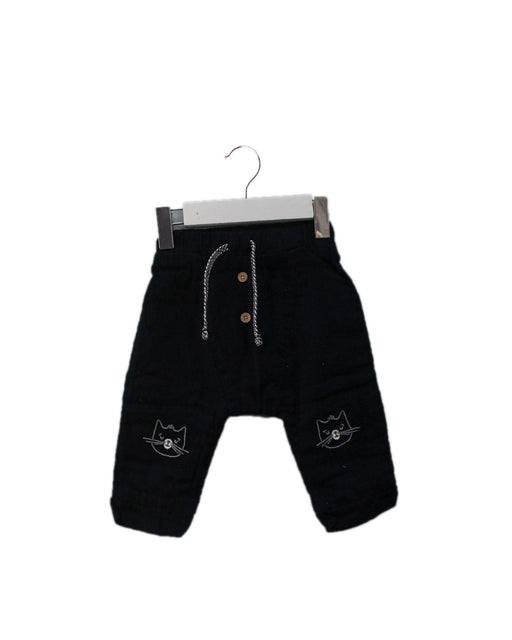 A Black Casual Pants from Sergent Major in size 3-6M for neutral. (Front View)