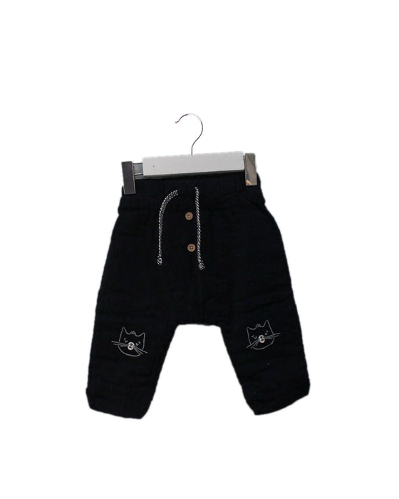 A Black Casual Pants from Sergent Major in size 3-6M for neutral. (Front View)