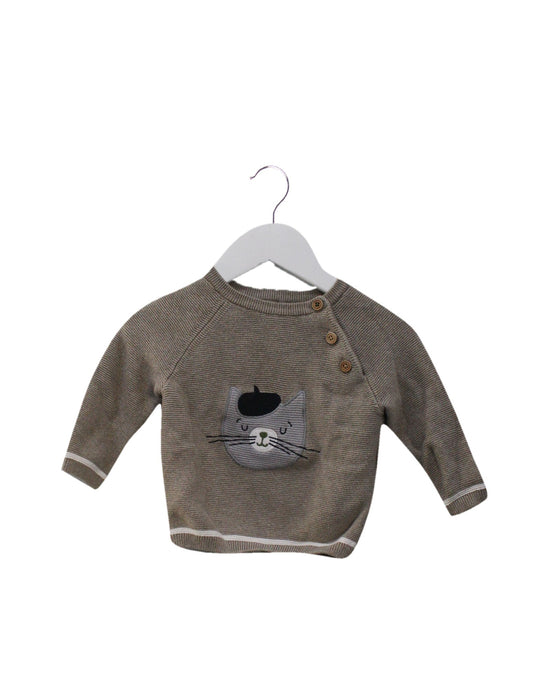 A Grey Knit Sweaters from Sergent Major in size 3-6M for girl. (Front View)