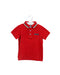 A Red Short Sleeve Polos from Armani in size 3T for boy. (Front View)