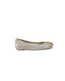 A Silver Flats from Melissa in size 6T for girl. (Back View)