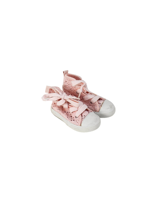 A Pink Sneakers from Polo Ralph Lauren in size 18-24M for girl. (Front View)