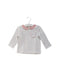 A White Long Sleeve Tops from Natalys in size 12-18M for girl. (Front View)