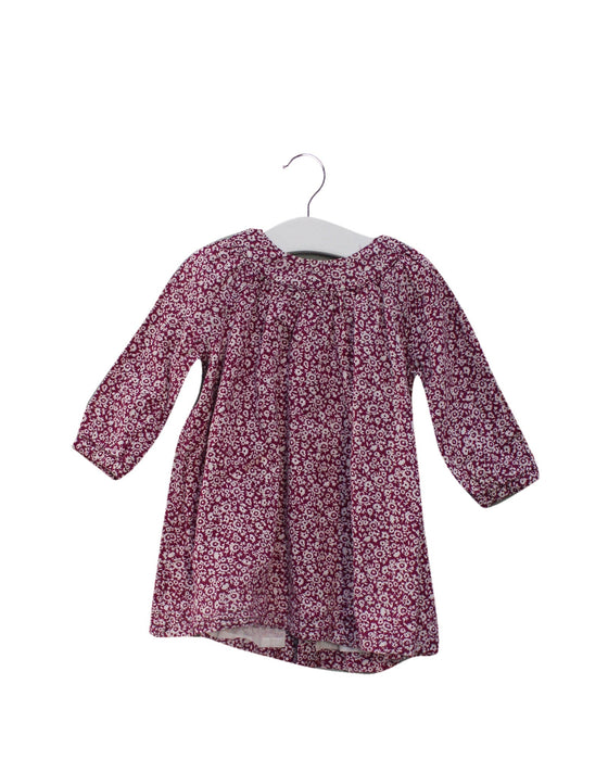 A Purple Long Sleeve Dresses from Bout'Chou in size 6-12M for girl. (Front View)