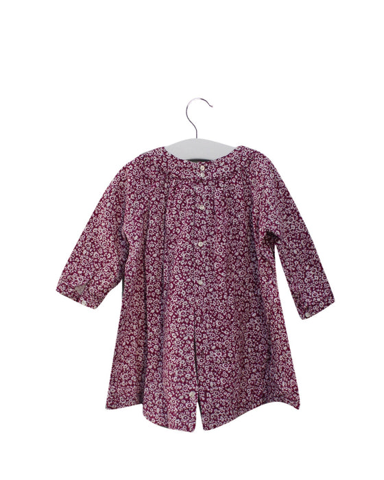 A Purple Long Sleeve Dresses from Bout'Chou in size 6-12M for girl. (Back View)