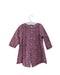 A Purple Long Sleeve Dresses from Bout'Chou in size 6-12M for girl. (Back View)
