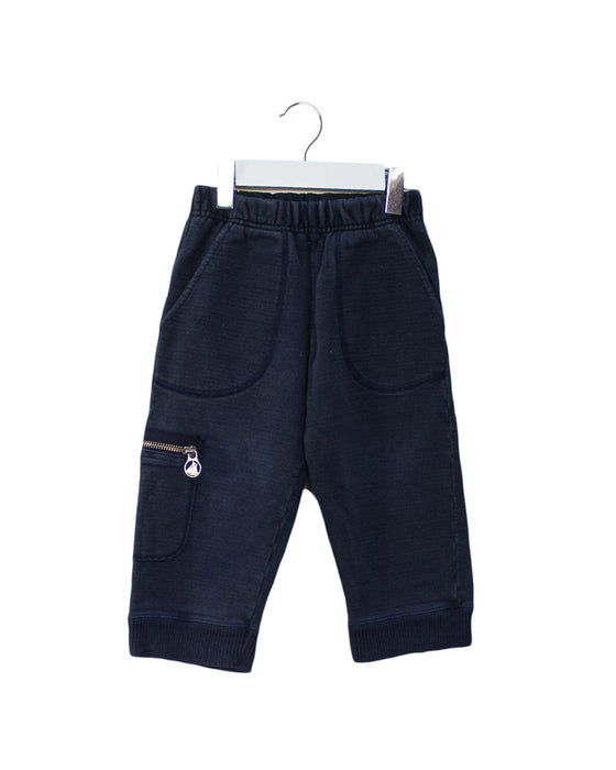 A Navy Sweatpants from Petit Bateau in size 2T for boy. (Front View)