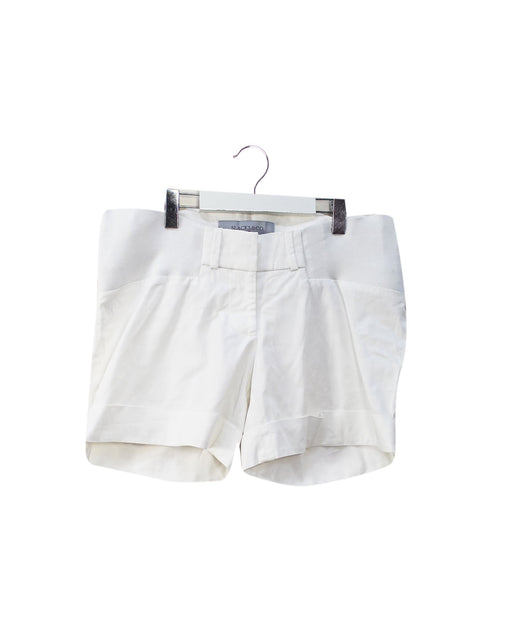 A White Shorts from Slacks & Co in size XS for maternity. (Front View)