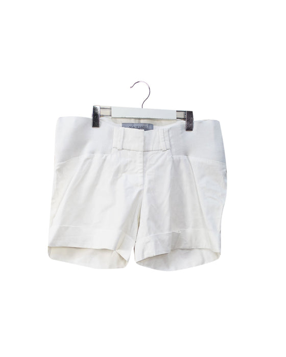 A White Shorts from Slacks & Co in size XS for maternity. (Front View)