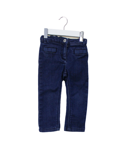 A Blue Jeans from Jacadi in size 12-18M for girl. (Front View)