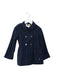 A Navy Coats from Burberry in size 5T for girl. (Front View)