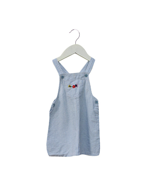 A Blue Overall Dresses from Sprout in size 6-12M for girl. (Front View)