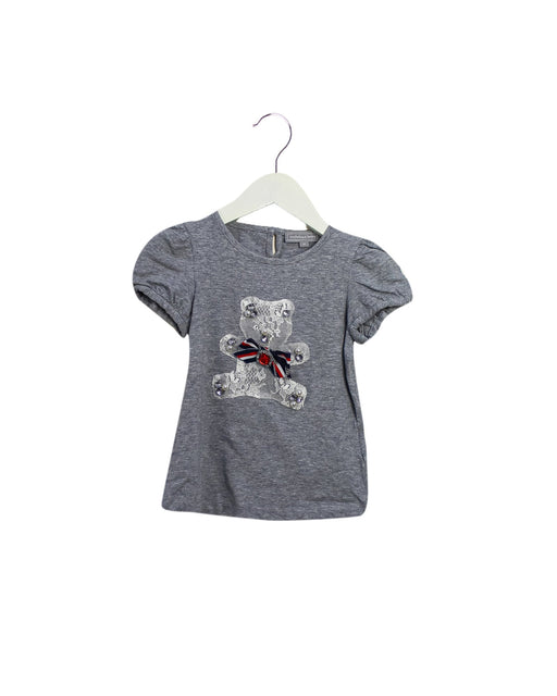 A Grey Short Sleeve Tops from Nicholas & Bears in size 3T for girl. (Front View)