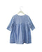 A Blue Long Sleeve Dresses from Velveteen in size 4T for girl. (Back View)