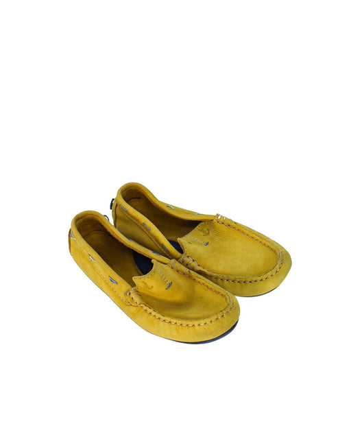 A Yellow Loafers & Moccasins from Jacadi in size 6T for boy. (Front View)