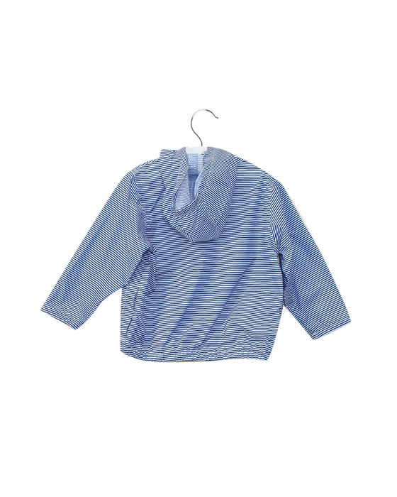 A Blue Lightweight Jackets from Petit Bateau in size 12-18M for boy. (Front View)